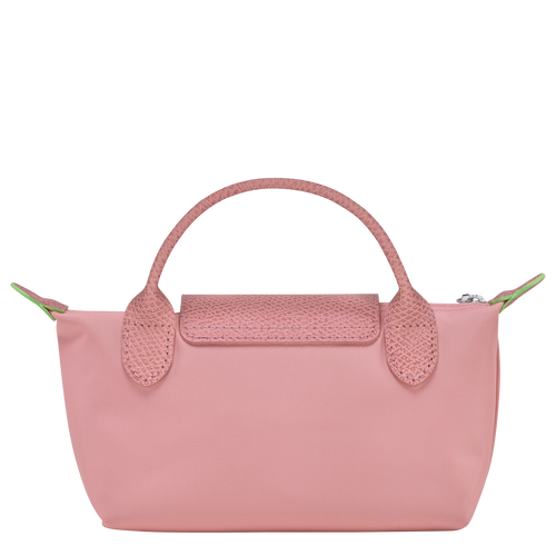 LONGCHAMP LE PLIAGE GREEN MINI POUCH WITH HANDLE