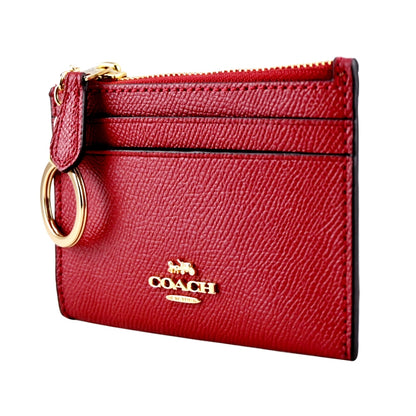 Coach Mini Skinny Id Case In Signature Canvas