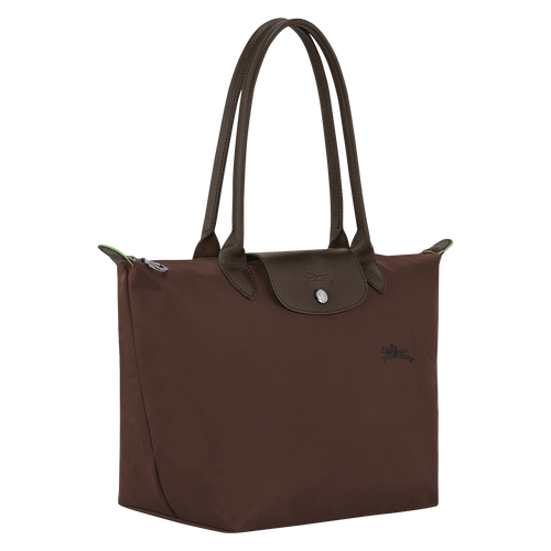 LONGCHAMP LE PLIAGE GREEN M TOTE BAG IN MOCHA