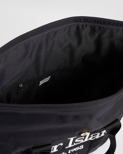 River Island Black Roll Top Holdall Bag