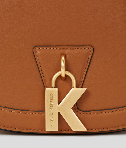 Karl Lagerfeld logo crossbody bag in havan