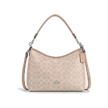 Coach Laurel Shoulder Bag in Blush Signature Canvas