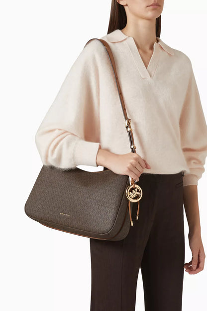 Micheal kors Medium Nolita Convertible Shoulder Bag in Canvas