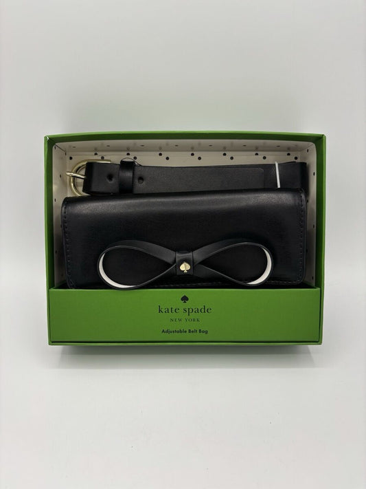 Kate Spade Adjustable Belt Bag Black Leather