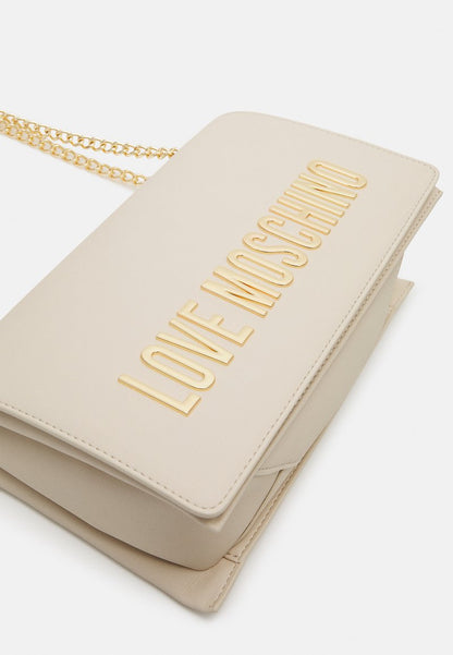 Love Moschino shoulder bag in off white