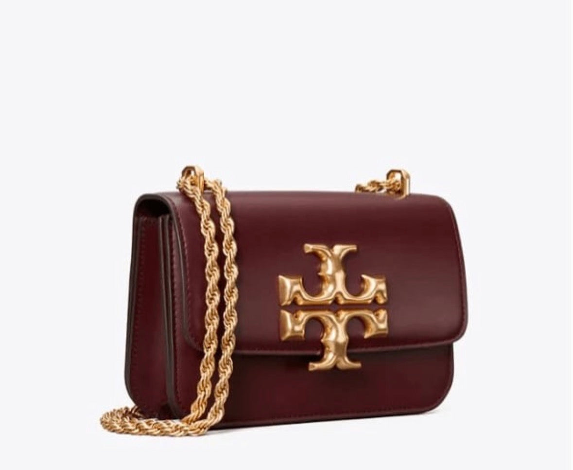 TORY BURCH SMALL ELEANOR BAG IN BURGUNDY