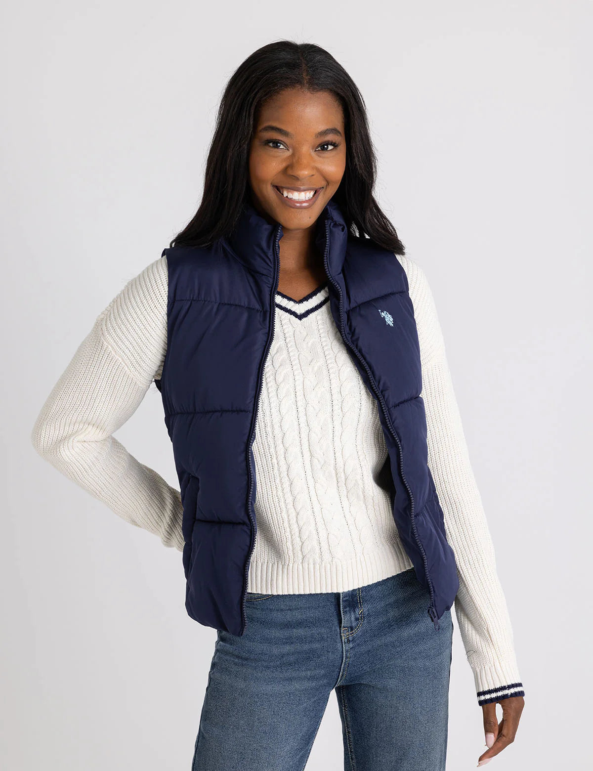 U.S. Polo Assn. Classic Puffer Vest navy blue in L