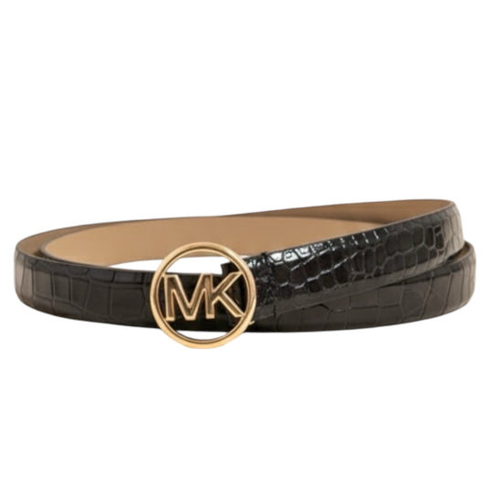 Micheal Kors leather skinny shiny belt size M