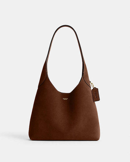 Coach Brooklyn Shoulder Bag 28 in suede material