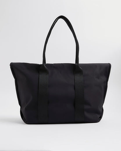River Island Black Roll Top Holdall Bag