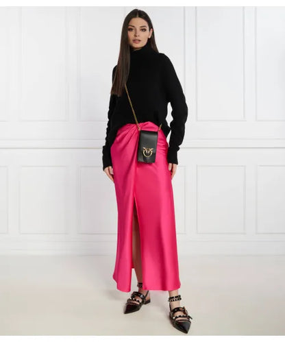 Pinko Love One Smart Phone Bag in Leather black