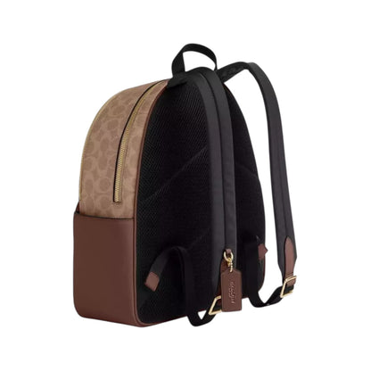 Coach Court Backpack In Blocked Signature Canvas