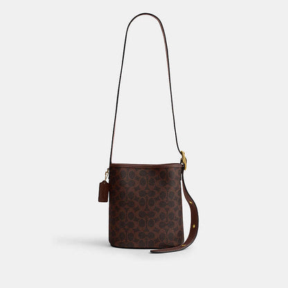 Coach Bleecker Bucket Bag 21 In Signature Canvas