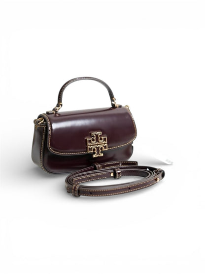 Tory Burch Britten Mini Top Handle Leather Crossbody Bag