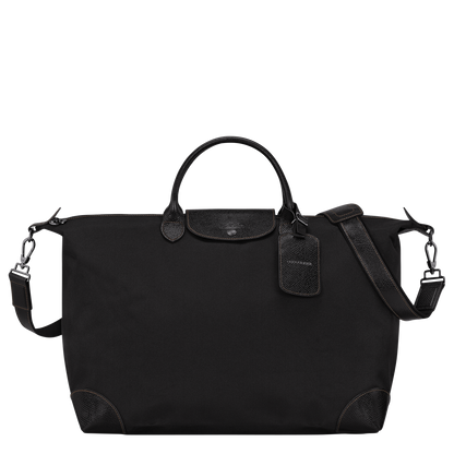 LongChamp Le Pliage Original M Russian canvas and leather travel bag