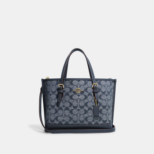 Coach Mollie Tote 25 In Signature Chambray