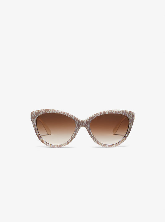 Michael Kors 0MK2158 55MM Cat Eye Sunglasses Vanilla Brown