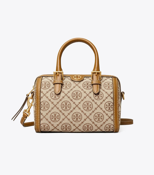 PETITE T MONOGRAM BARREL BAG TORY BURCH