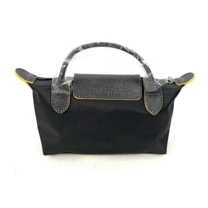LONGCHAMP LE PLIAGE GREEN MINI POUCH WITH HANDLE