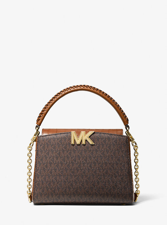MICHAEL MICHAEL KORS
Karlie Small Logo and Crocodile Embossed Leather Crossbody Bag
