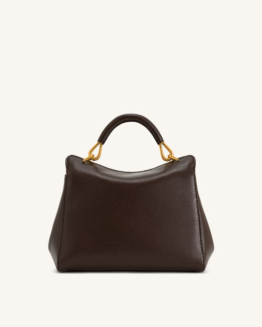 JW PEI Lucia Classic Top Handbag Dark Brown