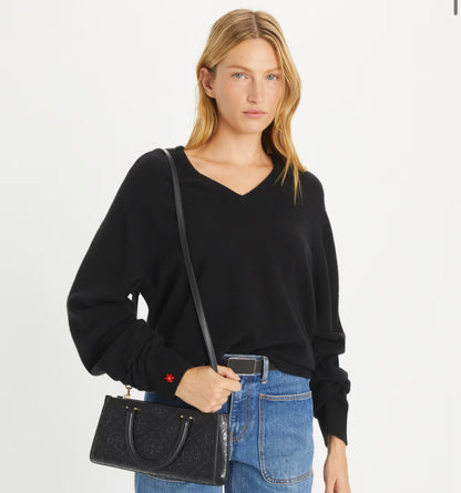 Tory Burch T MONOGRAM EMBOSSED SMALL EAST-WEST TOTE