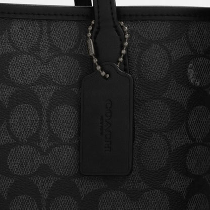Coach City Tote Bag In Signature Canvas in gunmetal