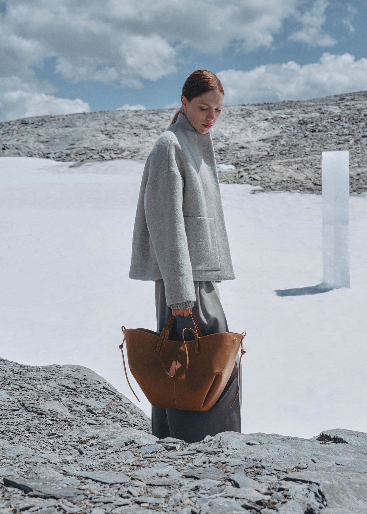 Polene Cyme edition textured caramel