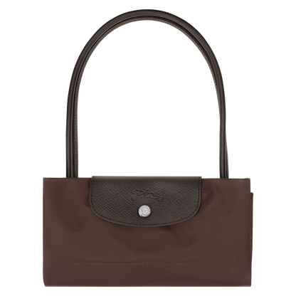 LONGCHAMP LE PLIAGE GREEN M TOTE BAG IN MOCHA
