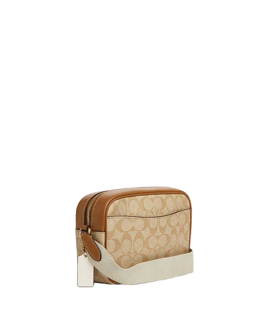 Coach Jamie Camera Bag In Signature Canvas With Stripe