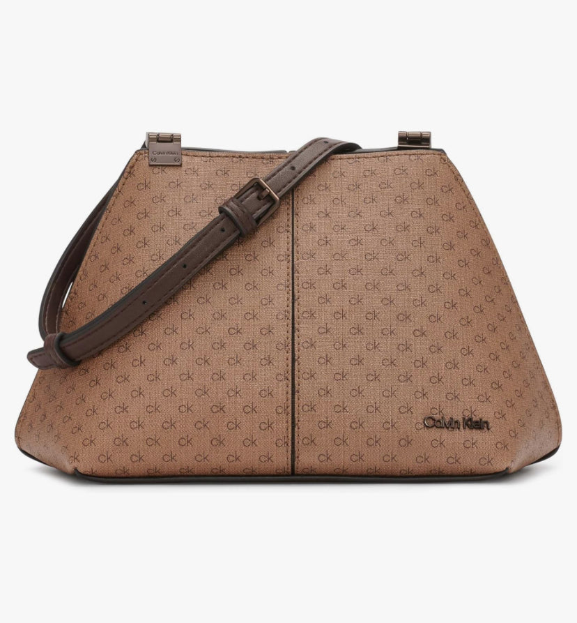 Calvin Klein Women's Granite Crossbody Bag khaki brown