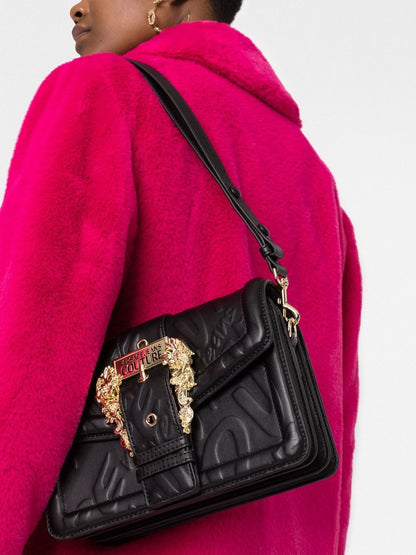VERSACE JEANS COUTURE Black synthetic shoulder bag