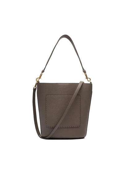 Tory Burch Handbag McGraw Bucket Bag Grey