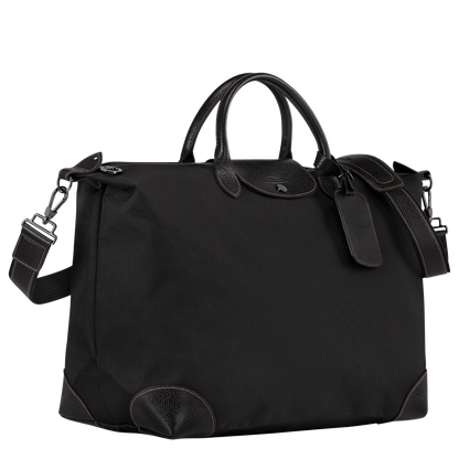 LongChamp Le Pliage Original M Russian canvas and leather travel bag