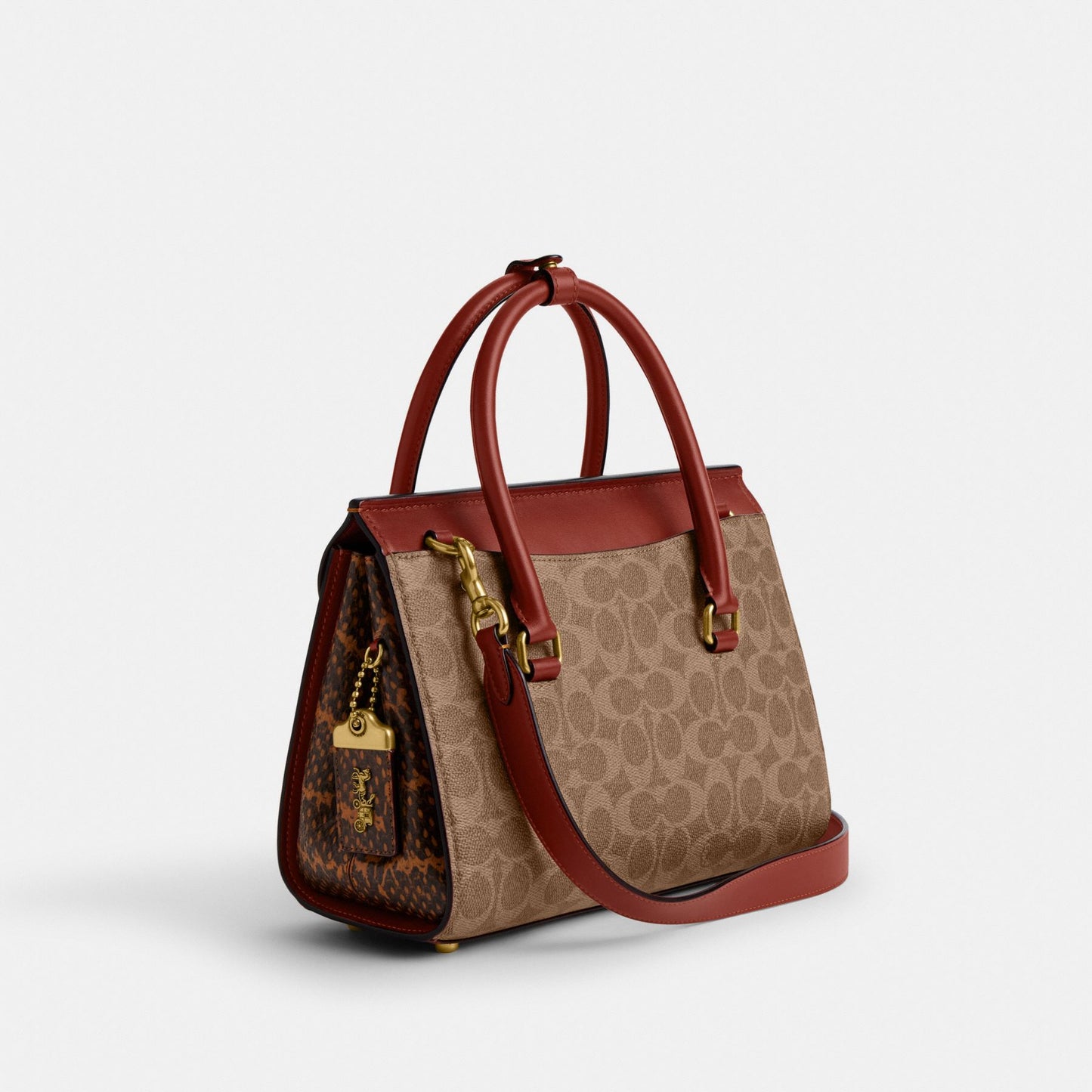 BROOME CARRYALL IN SIGNATURE CANVAS WITH SNAKESKIN DETAIL