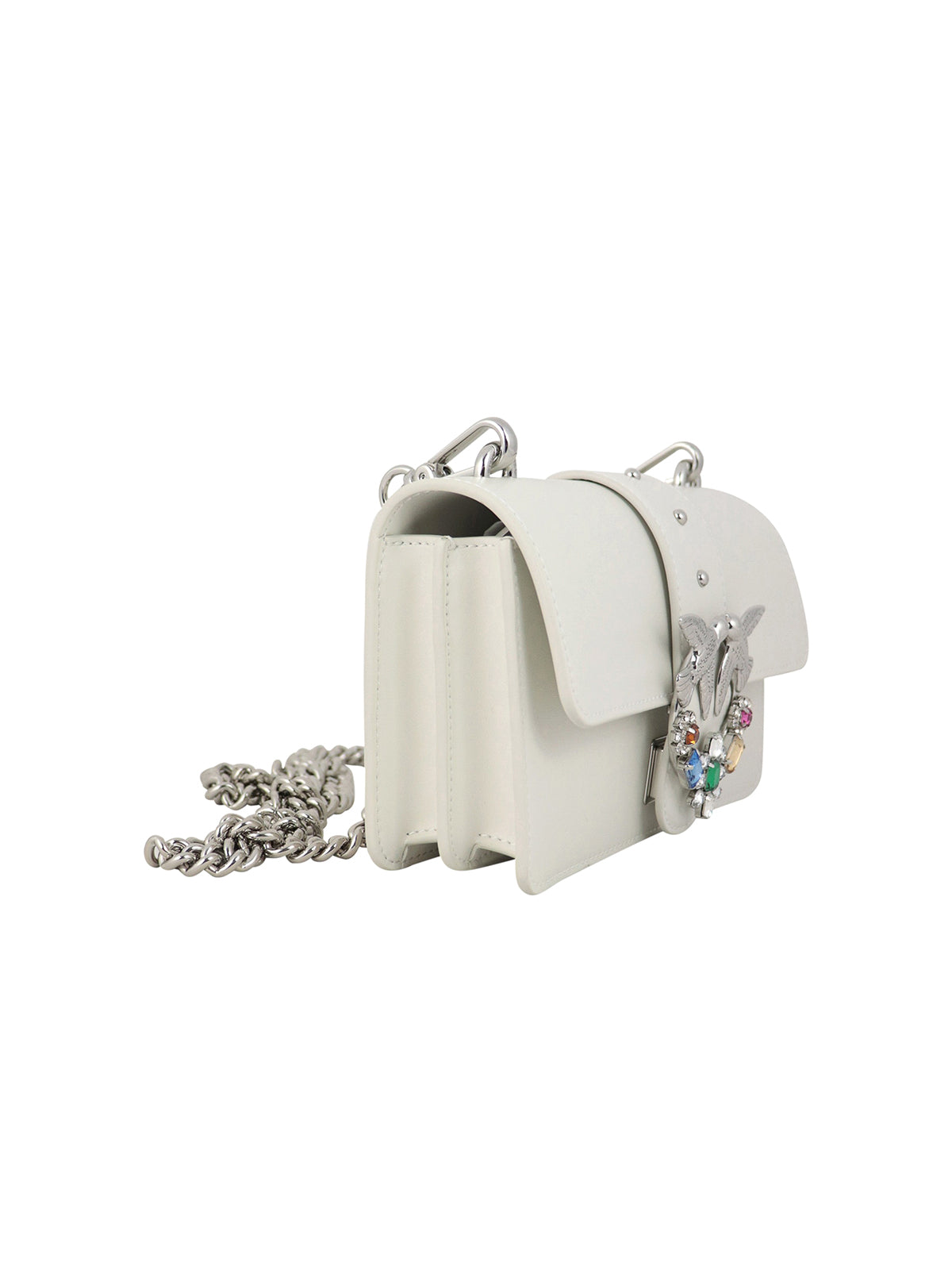 Pinko Mini Jewels white bag