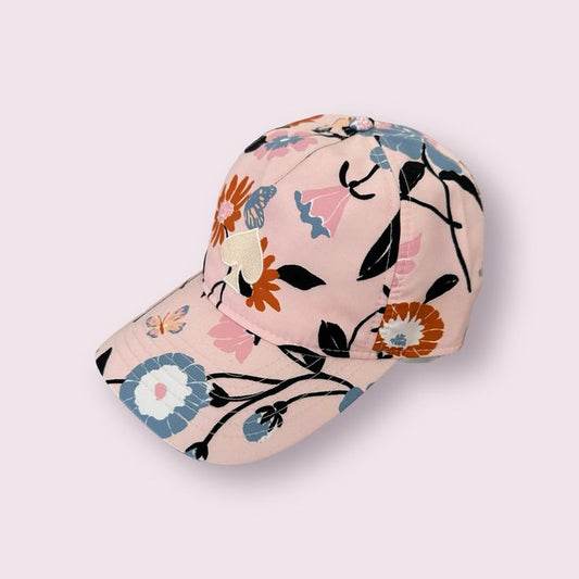 Kate Spade New York Baseball Printed Cap/Hat, Pearl Blush Floral