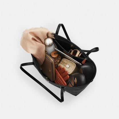 Coach City Tote Bag In Signature Canvas in gunmetal