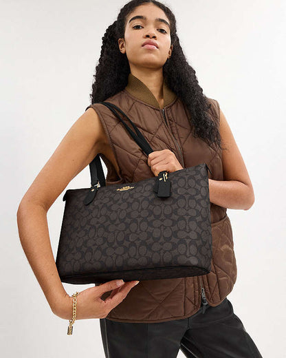 Coach Gallery Tote Bag In Signature Canvas
