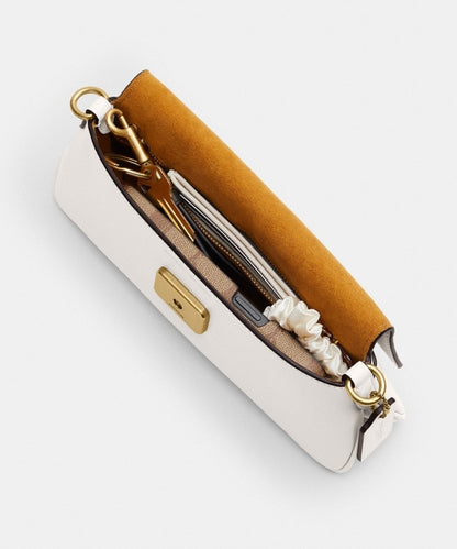 Coach jet shoulder bag white
