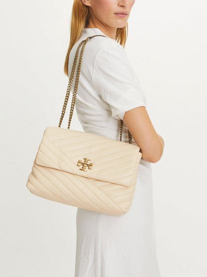 KIRA CHEVRON CONVERTIBLE SHOULDER BAG TORY BURCH