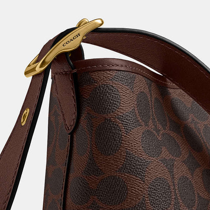 Coach Bleecker Bucket Bag 21 In Signature Canvas