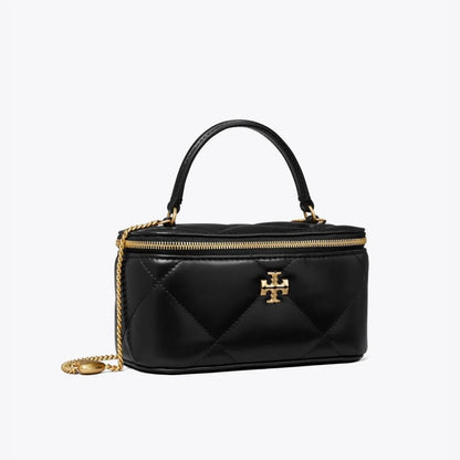 TORY BURCH KIRA CHARM DIAMOND QUILT VANITY CASE