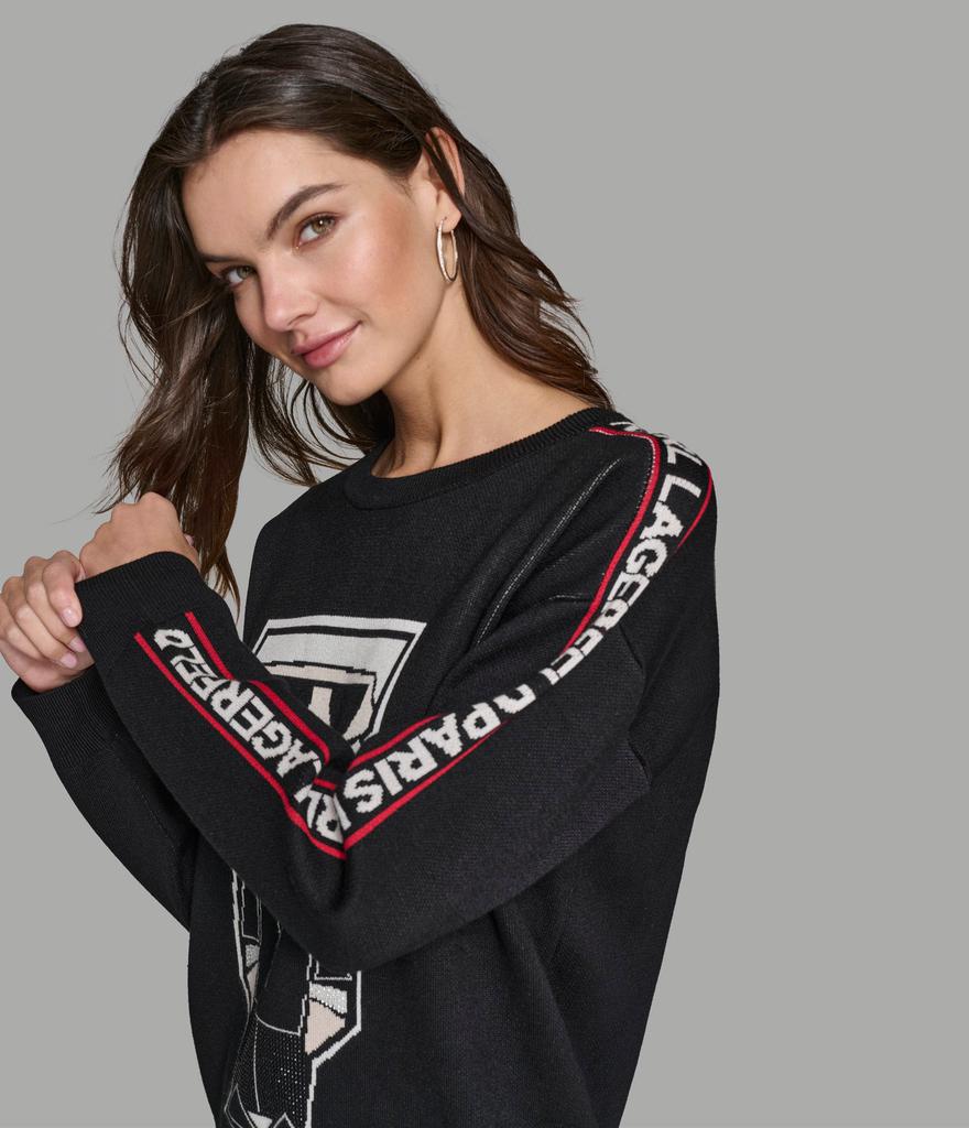 KARL CHARACTER SWEATER WITH LOGO TAPING size XL
