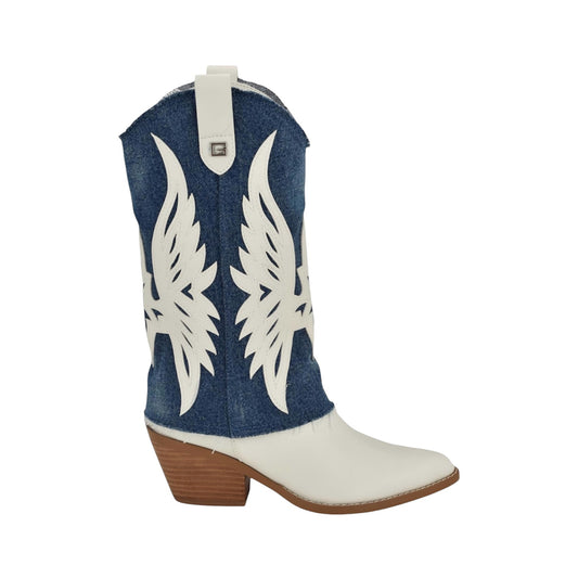 Guess Women's Raegan Western Boot size 9M in jeans
