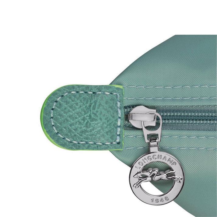 LONGCHAMP LE PLIAGE GREEN MINI POUCH WITH HANDLE
