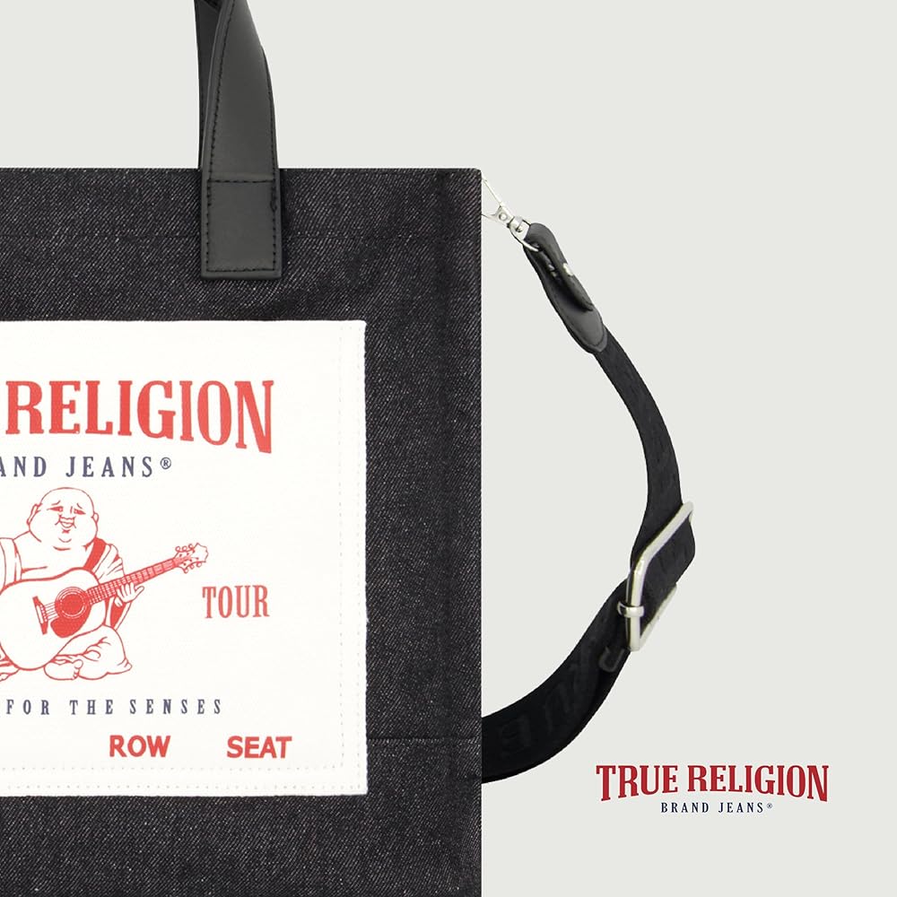 True Religion Tote, Women's Medium Travel Shoulder Bag with Adjustable Strap
