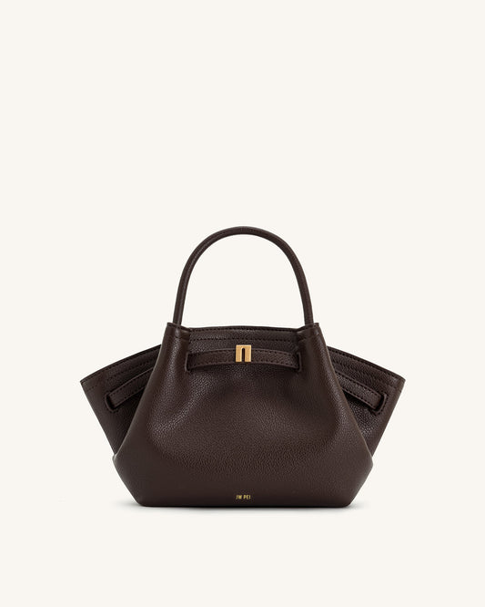 JW PEI Hana Mini Tote bag in dark brown.