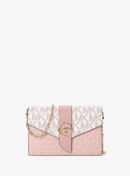 Micheal Kors crossbody bag with chain in pink