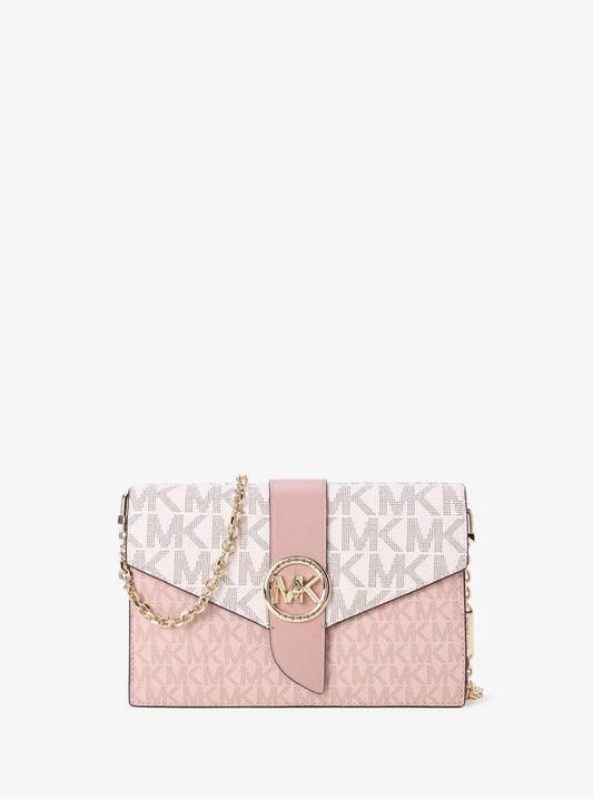 Micheal Kors crossbody bag with chain in pink